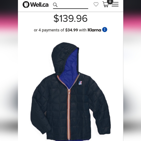 K-wayJacques Thermo Plus  Reversible Puffer Jacket Size 6 - Picture 9 of 9